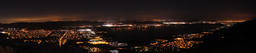 Lake Elsinore from the Ortega Mountains